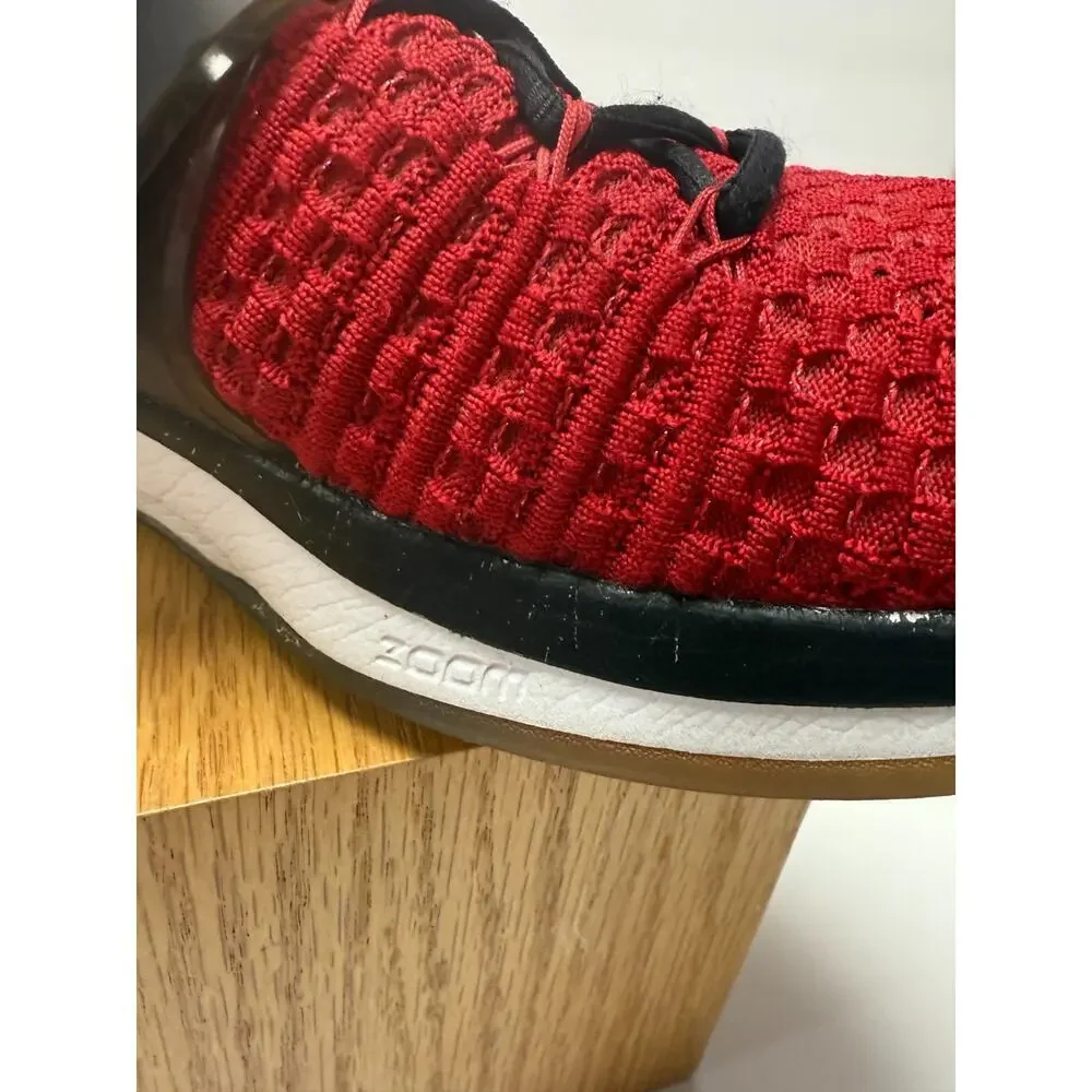 Jordan Trainer Prime Red Black Knit Training Sneakers Athletic Performance Sz 9